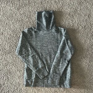 J.Crew Navy Marled Sweatshirt Turtleneck